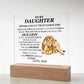 To My Daughter | Square Acrylic Plaque